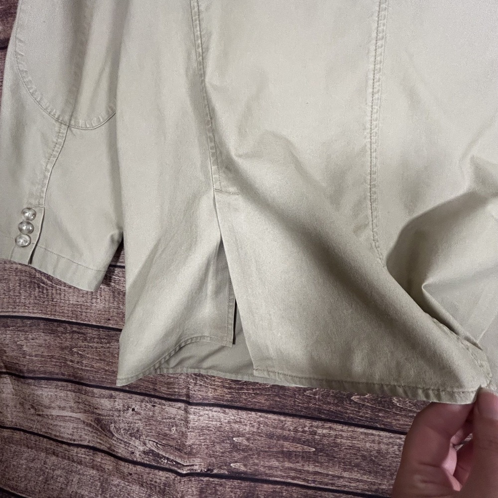 VINTAGE LL Bean Men Jacket 44R Brown Blazer Field Safari Utility Elbow Patches - Picture 8 of 11